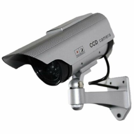 SPT SECURITY SYSTEMS Dummy Camera with Solar Powered LED Light, Silver 15-CDM19